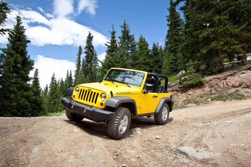 Yellow Jeep Rubicon