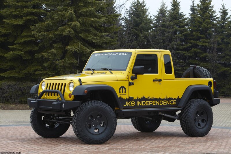 Yellow Jeep Truck