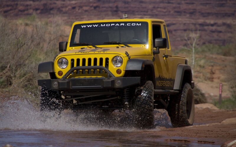 Yellow Jeep Wrangler — Adventurous, Afternoon