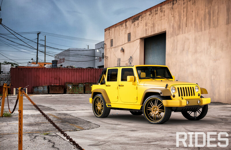 Yellow Jeep Wrangler — Urban