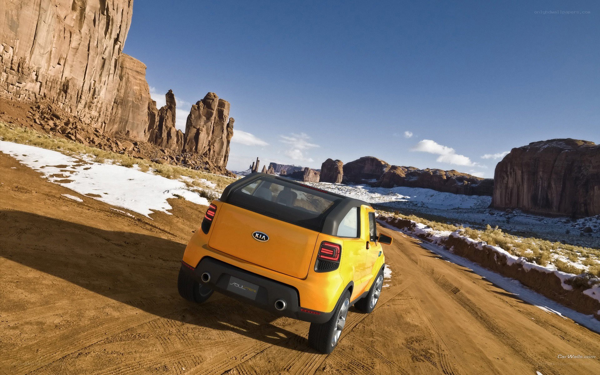 Yellow Kia Soul concept car