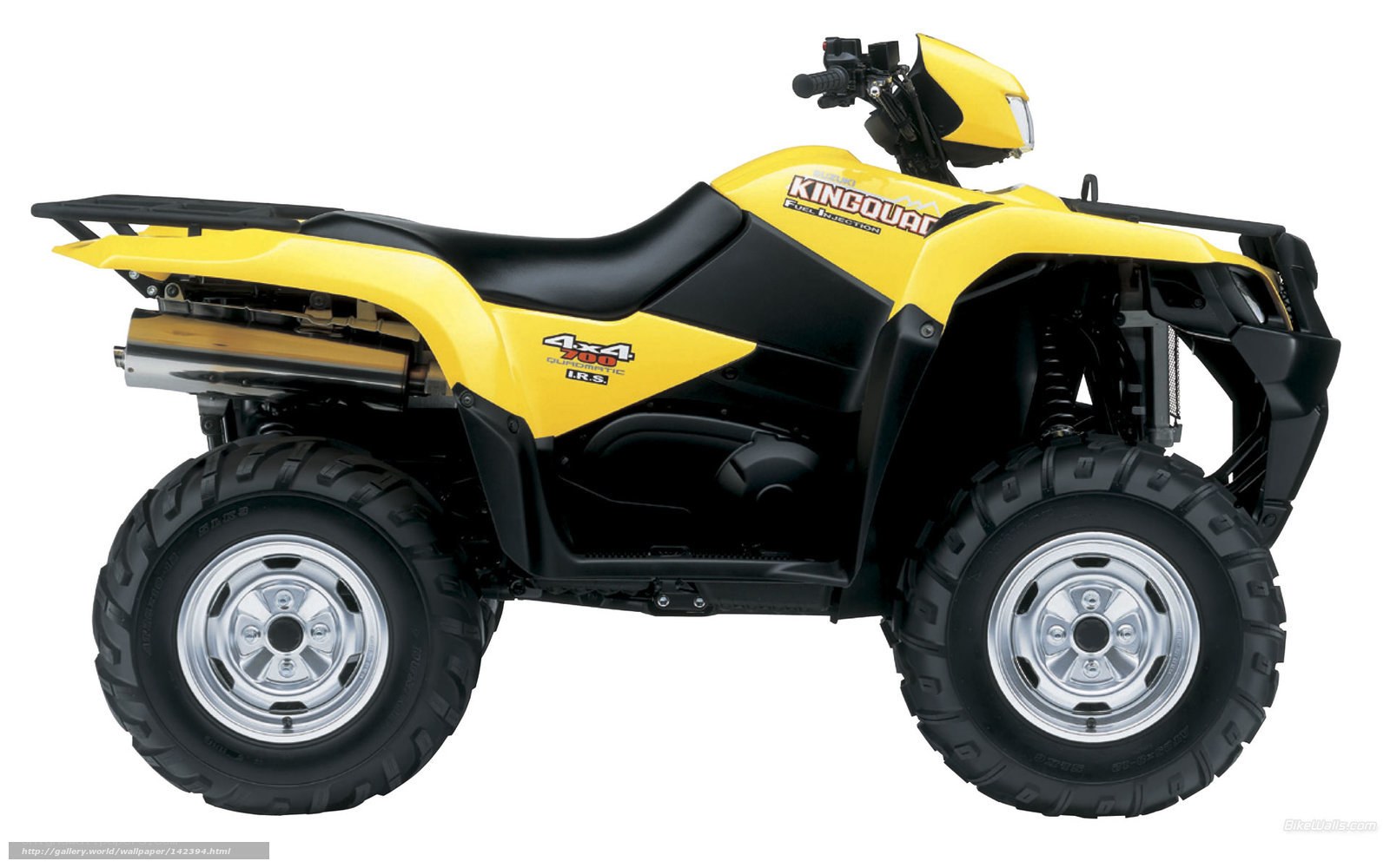 Yellow KingQuad 700 ATV