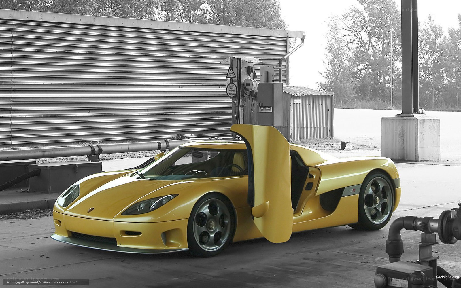 Yellow Koenigsegg CCX