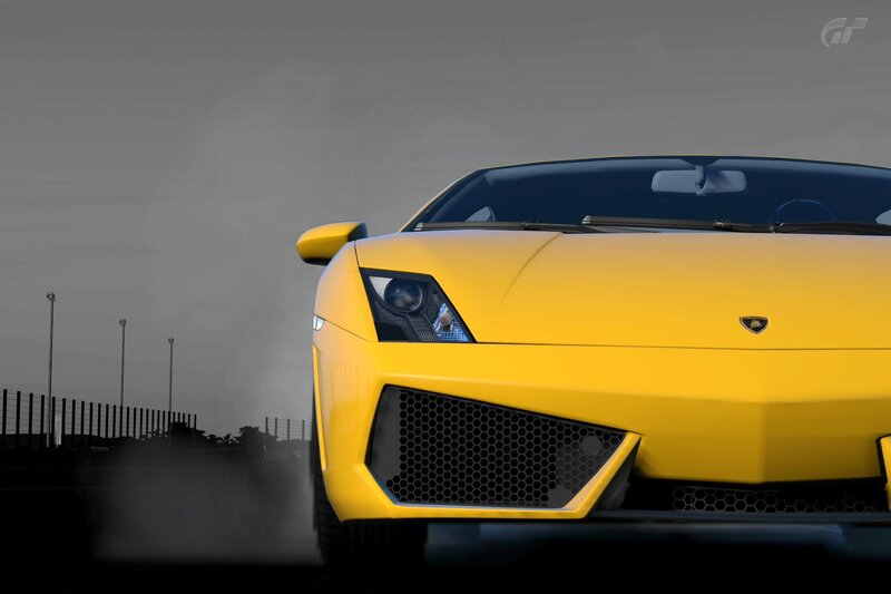 Yellow Lamborghini Car — Dramatic, 3d Render