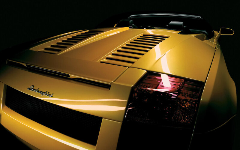 Yellow Lamborghini Car — Dramatic, Photograph, Grille