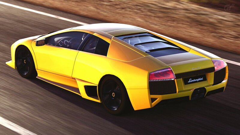 Yellow Lamborghini Car — Dynamic, 3d Render, Road
