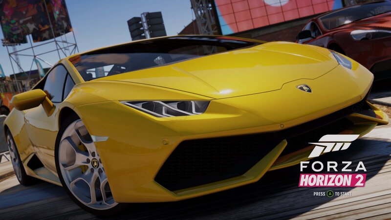 Yellow Lamborghini Car — Dynamic