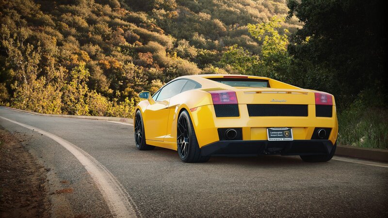Yellow Lamborghini Car — Serene