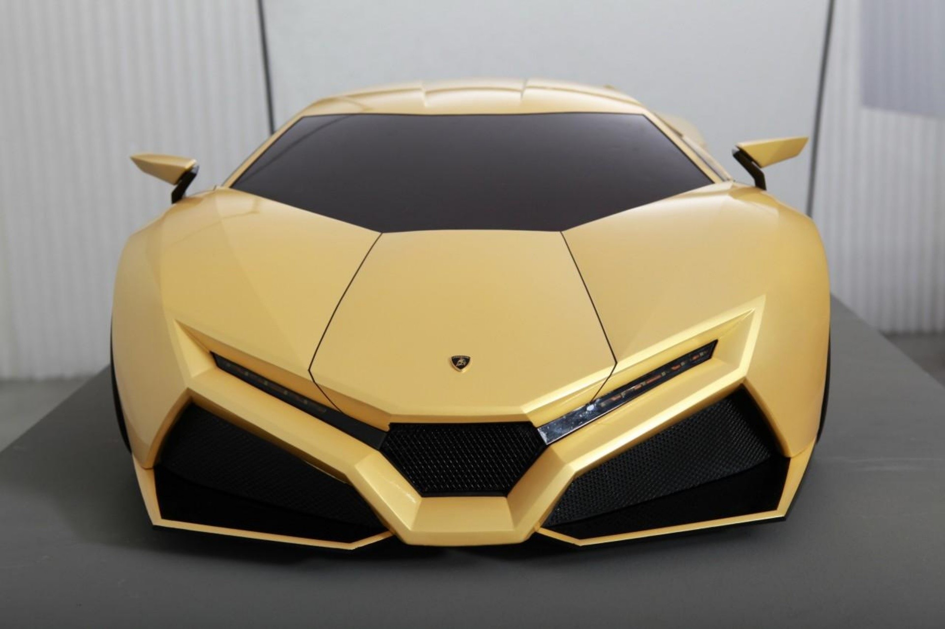 Yellow Lamborghini concept car
