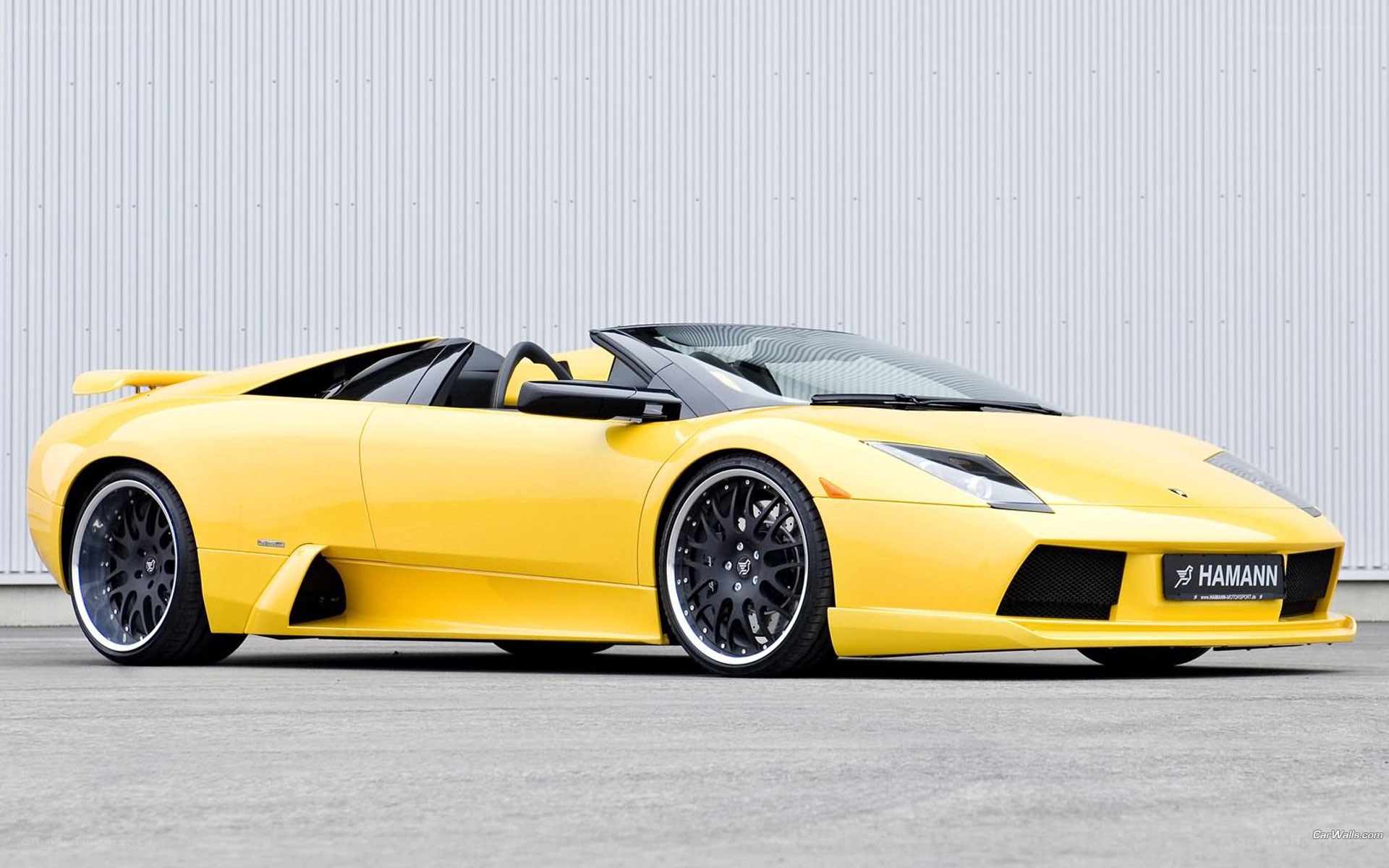 yellow lamborghini convertible