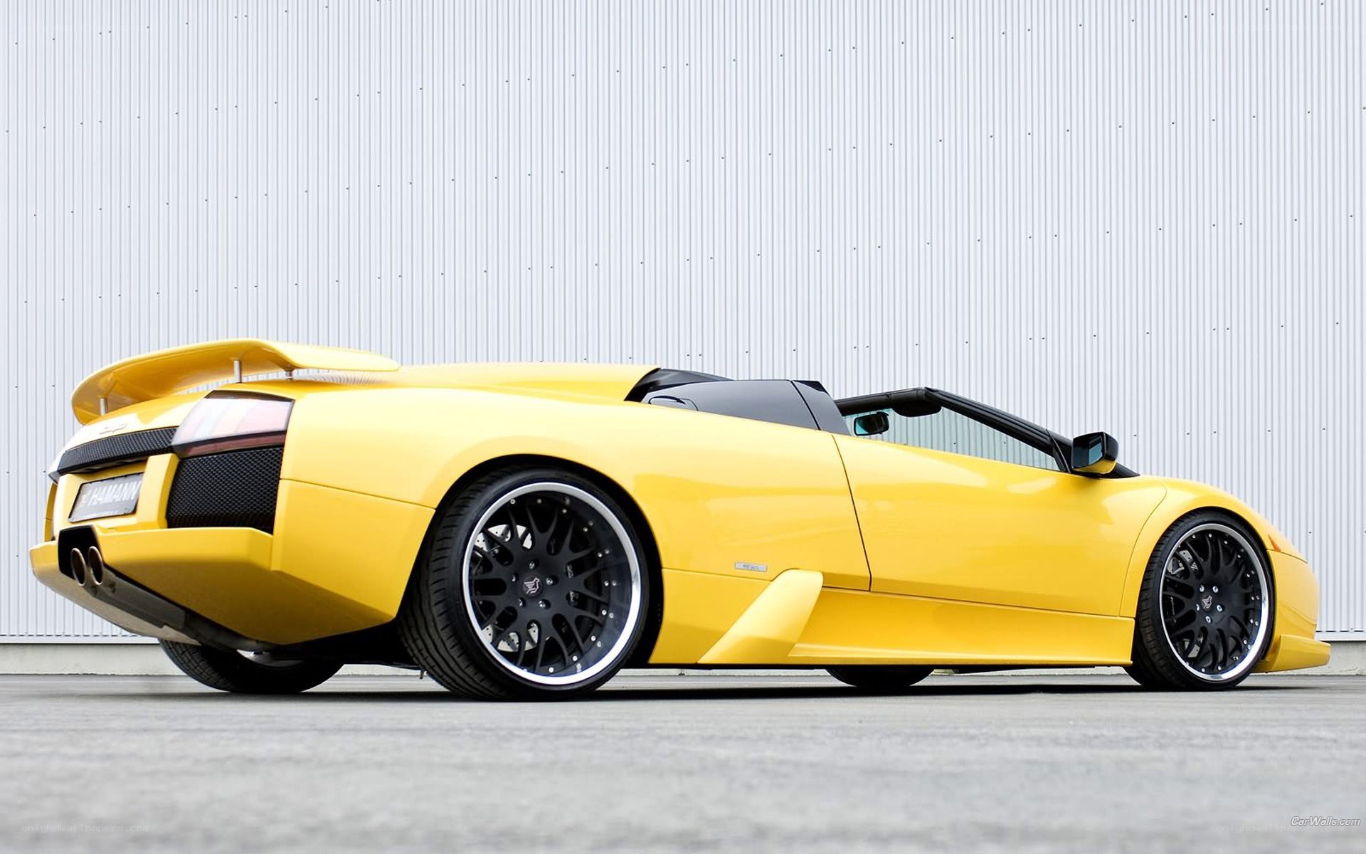 yellow lamborghini convertible