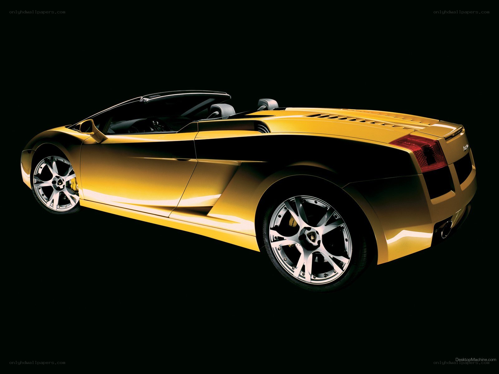 yellow Lamborghini convertible