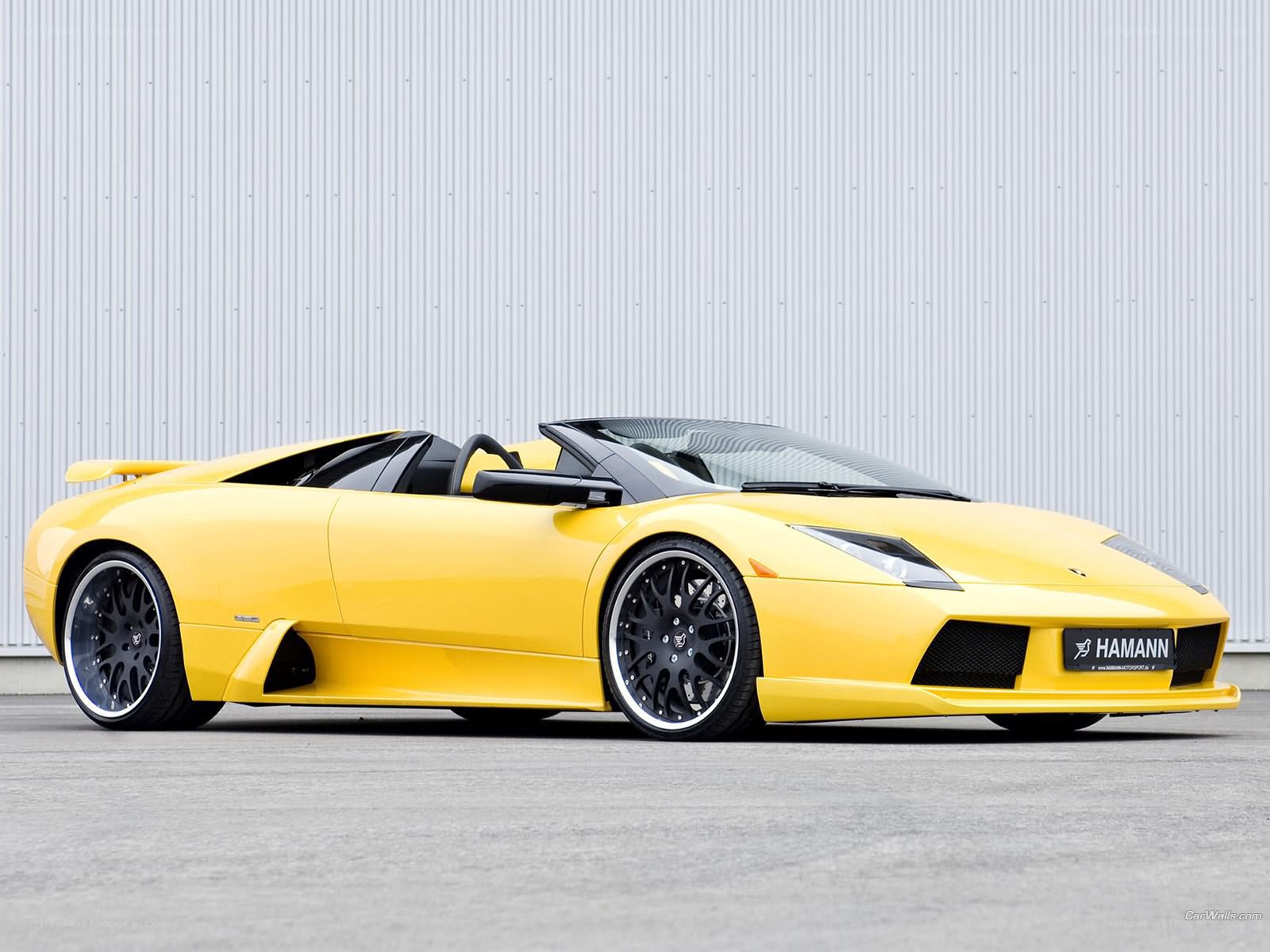 yellow lamborghini convertible