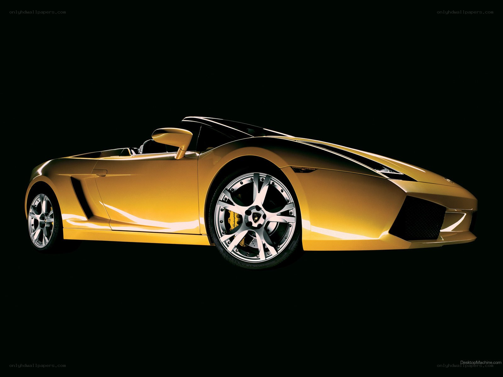 yellow Lamborghini convertible