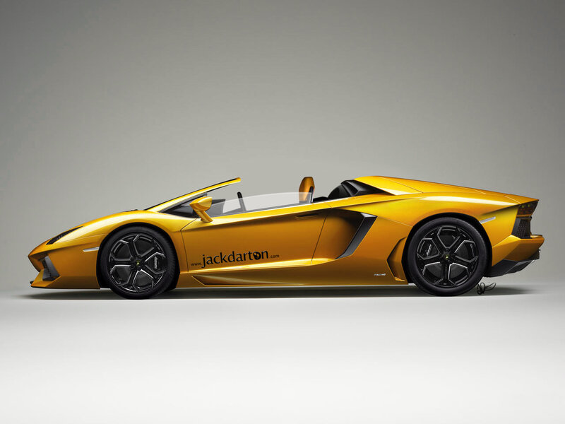 yellow lamborghini convertible
