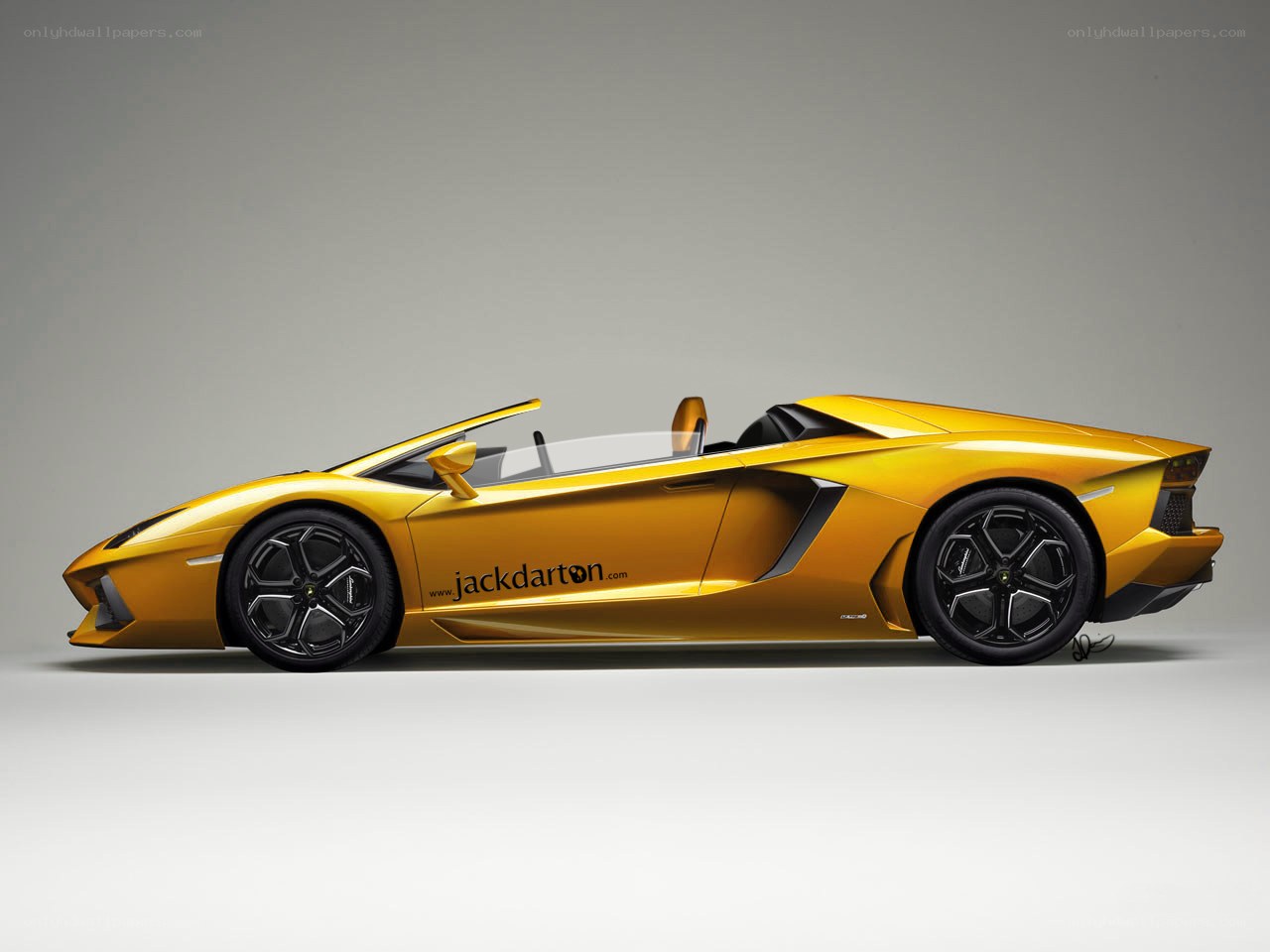 yellow lamborghini convertible