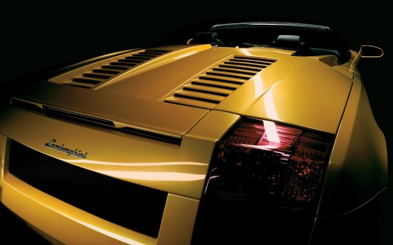 Yellow Lamborghini Convertible — Gold