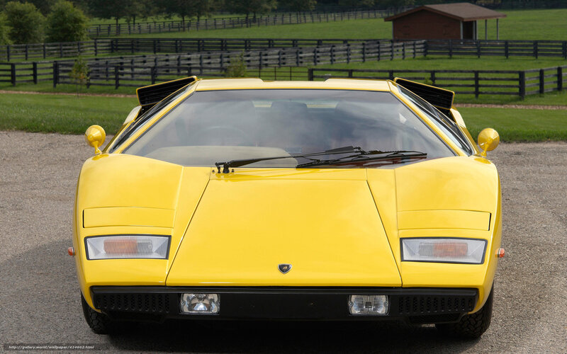Yellow Lamborghini Countach — Serene