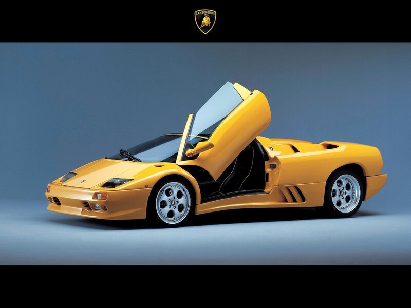 Yellow Lamborghini Diablo