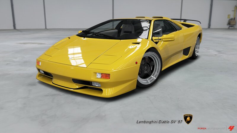 Yellow Lamborghini Diablo — Neutral
