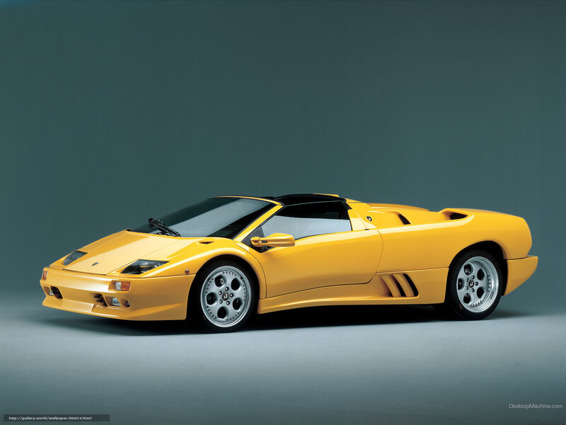 Yellow Lamborghini Diablo