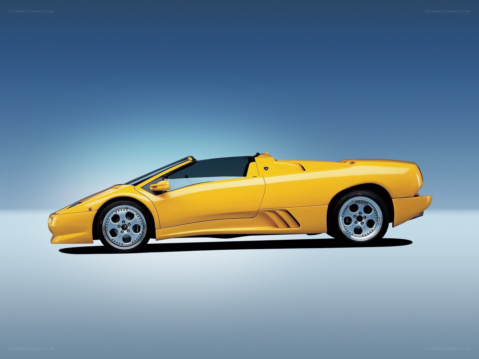 Yellow Lamborghini Diablo VT