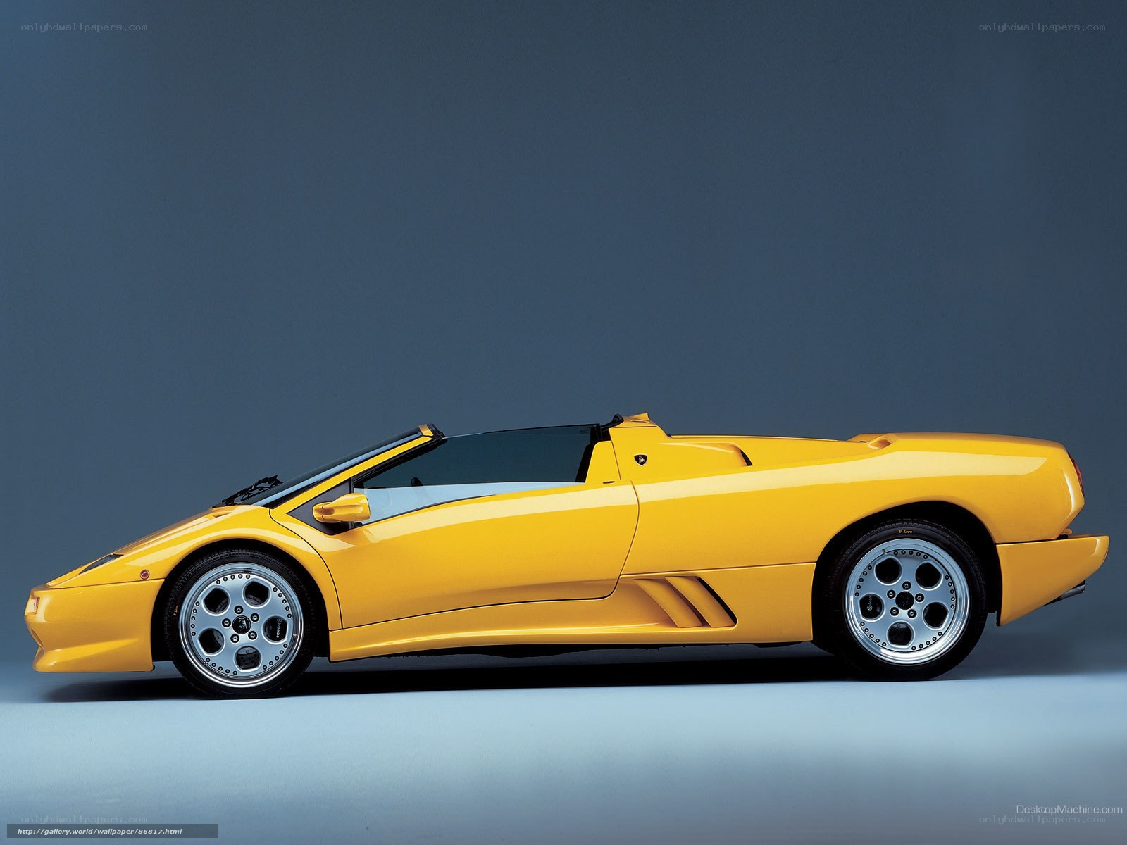 Yellow Lamborghini Diablo VT