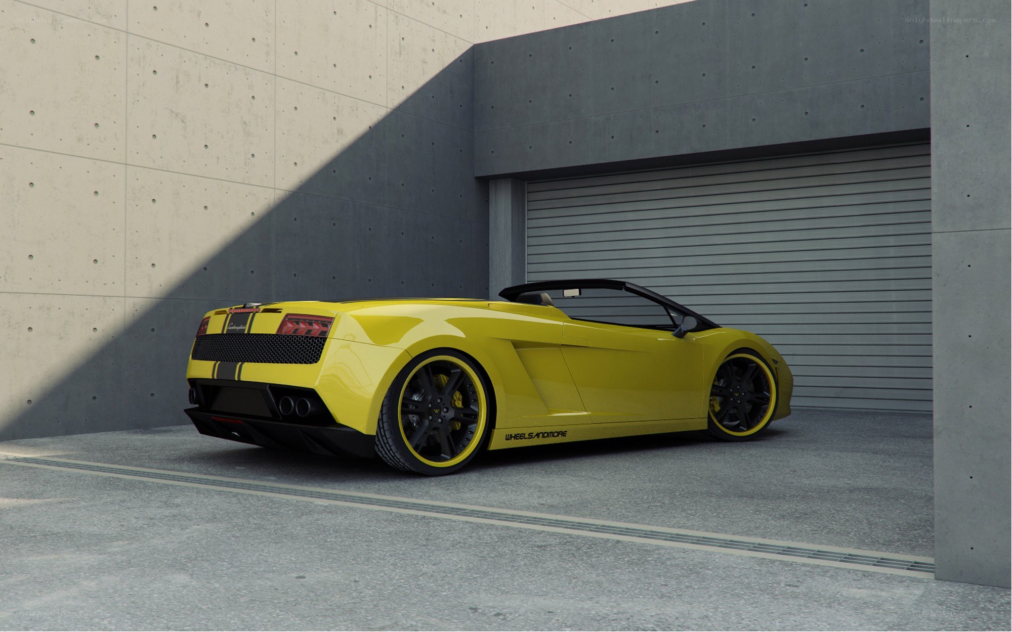 Yellow Lamborghini Gallardo
