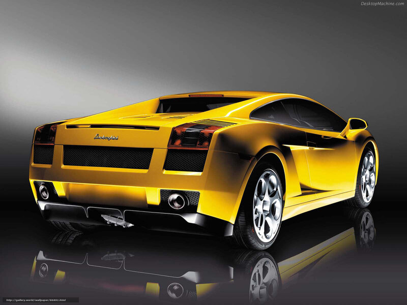 Yellow Lamborghini Gallardo — Dramatic, 3d Render