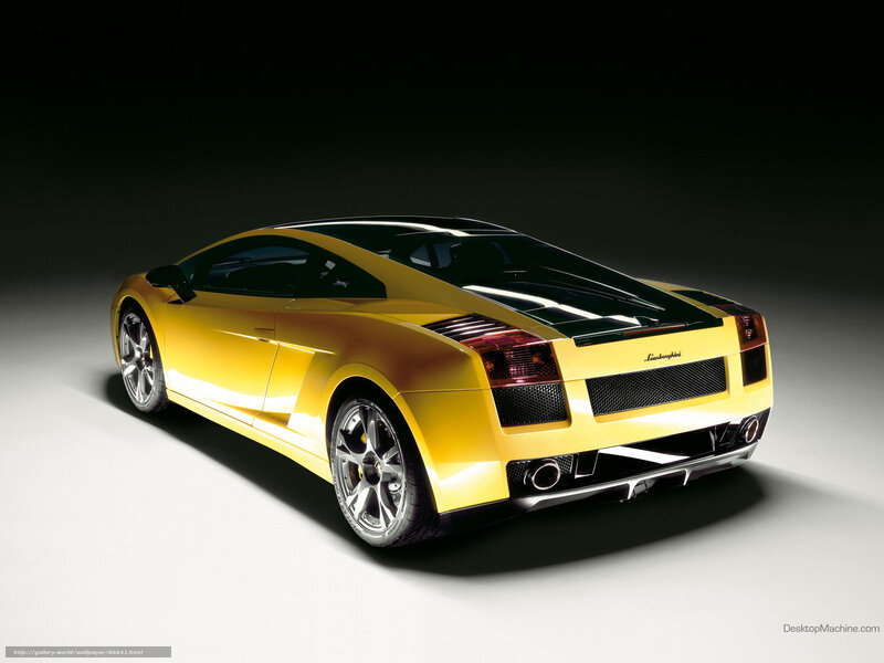 Yellow Lamborghini Gallardo — Dramatic, Photograph, Car