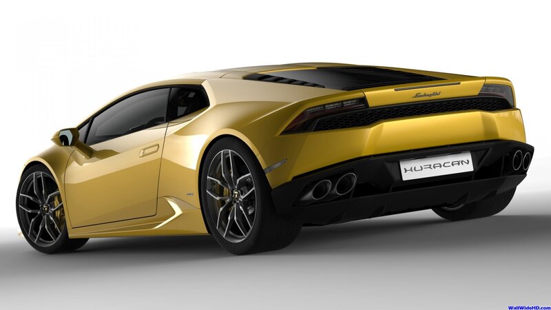 Yellow Lamborghini Huracan — Neutral, 3d Render, Car