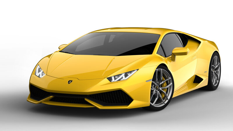 Yellow Lamborghini Huracan — Neutral, 3d Render, Car, Wheels