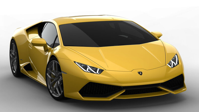 Yellow Lamborghini Huracan — Neutral, 3d Render