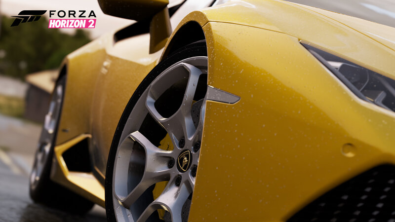 Yellow Lamborghini in Forza Horizon 2