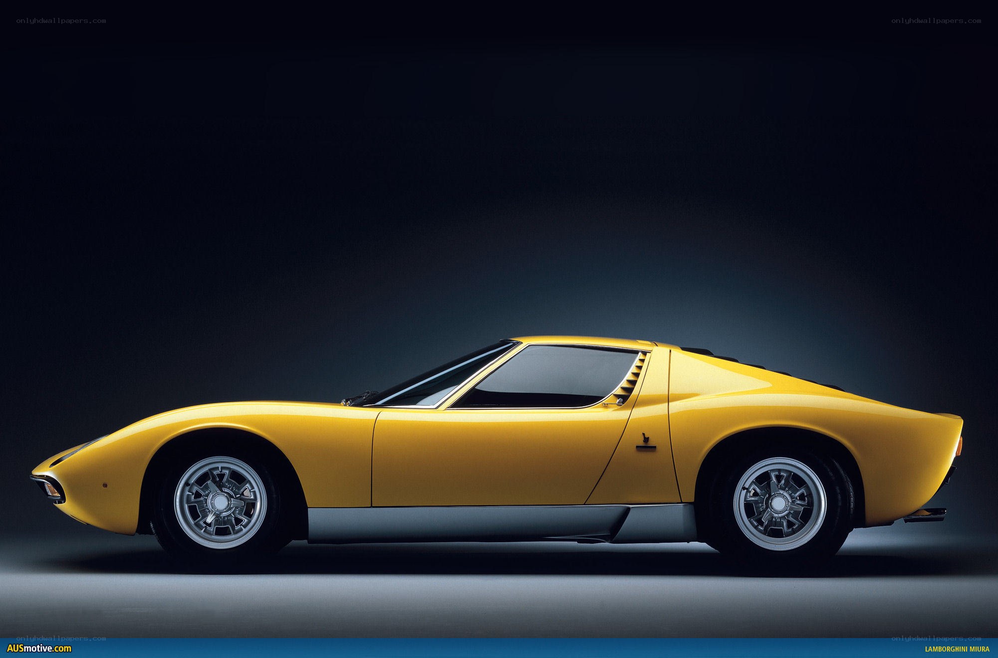 Yellow Lamborghini Miura