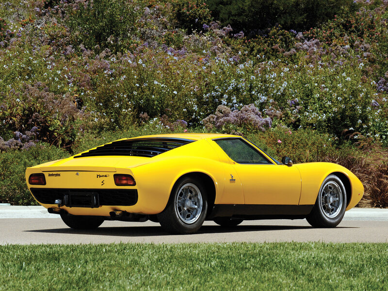 Yellow Lamborghini Miura