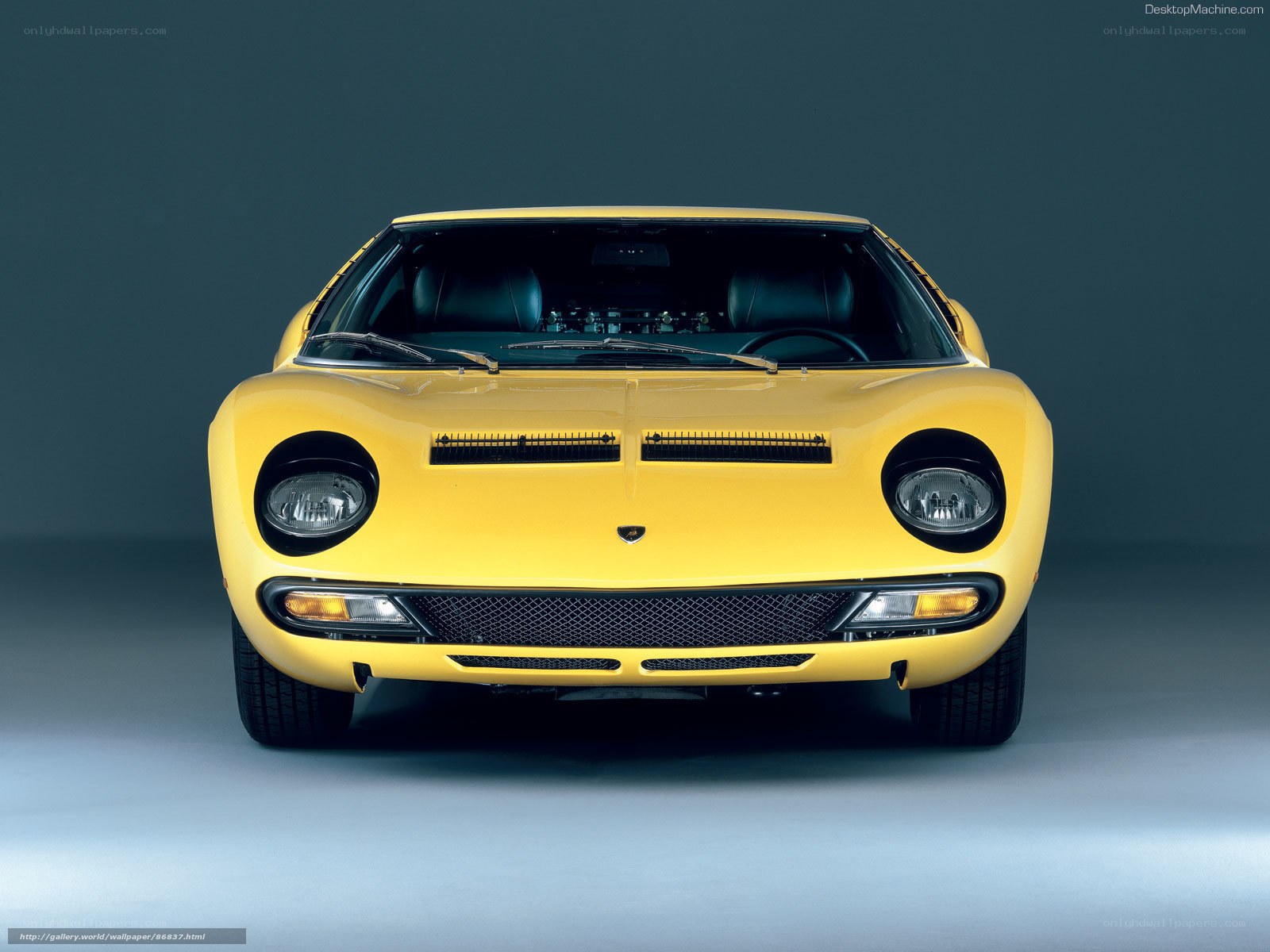 Yellow Lamborghini Miura