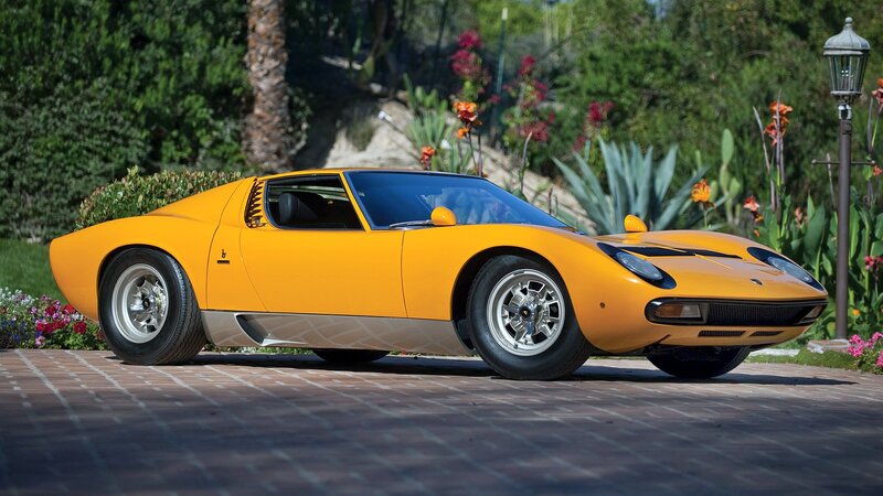 Yellow Lamborghini Miura