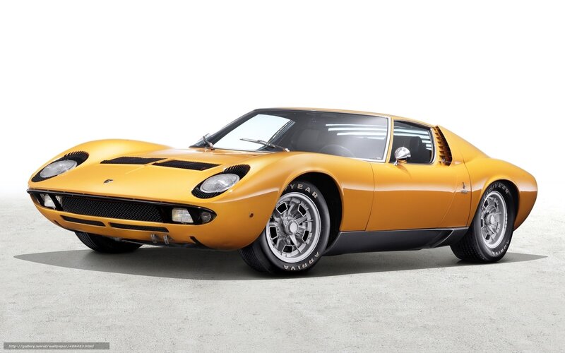 Yellow Lamborghini Miura