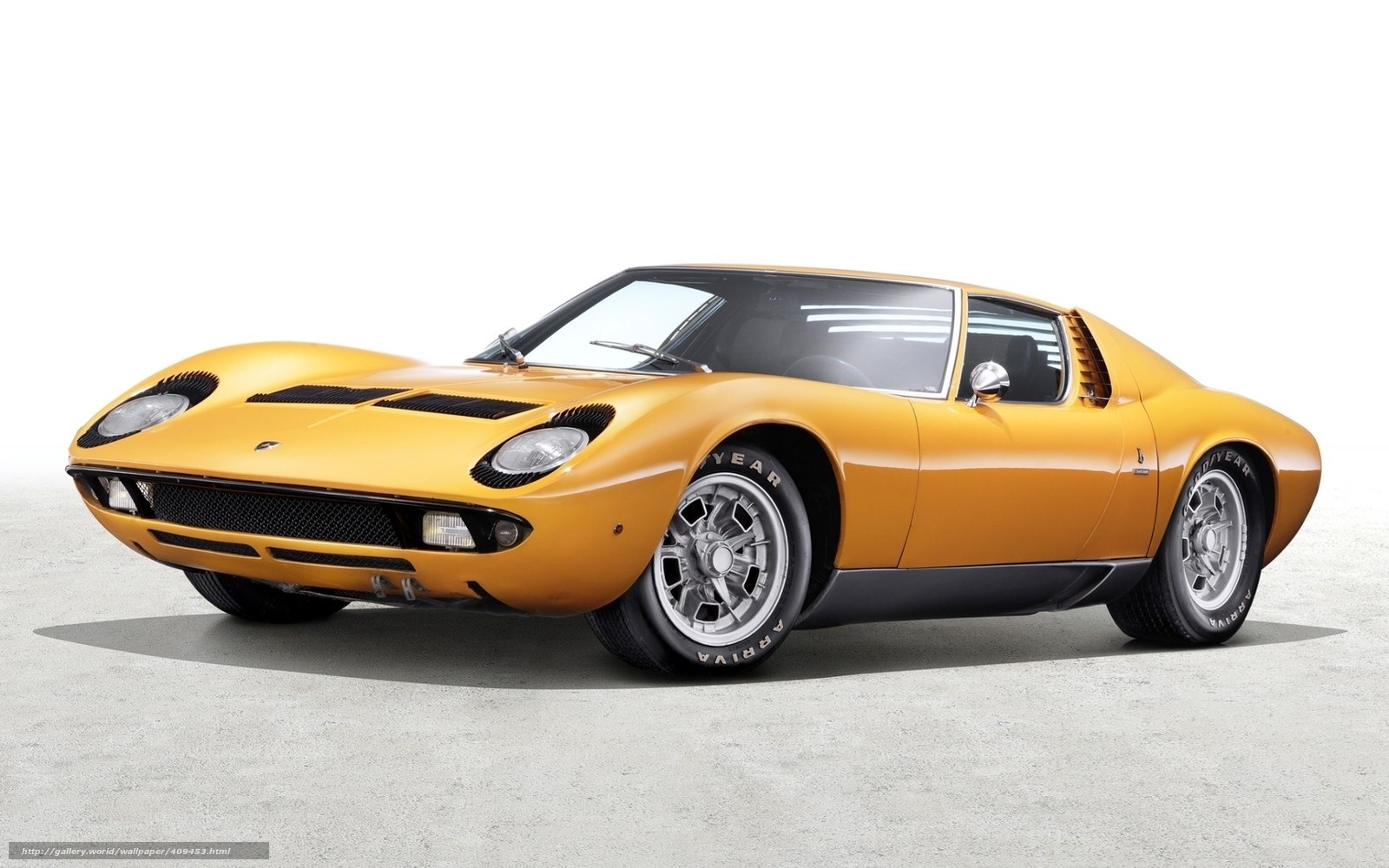 Yellow Lamborghini Miura
