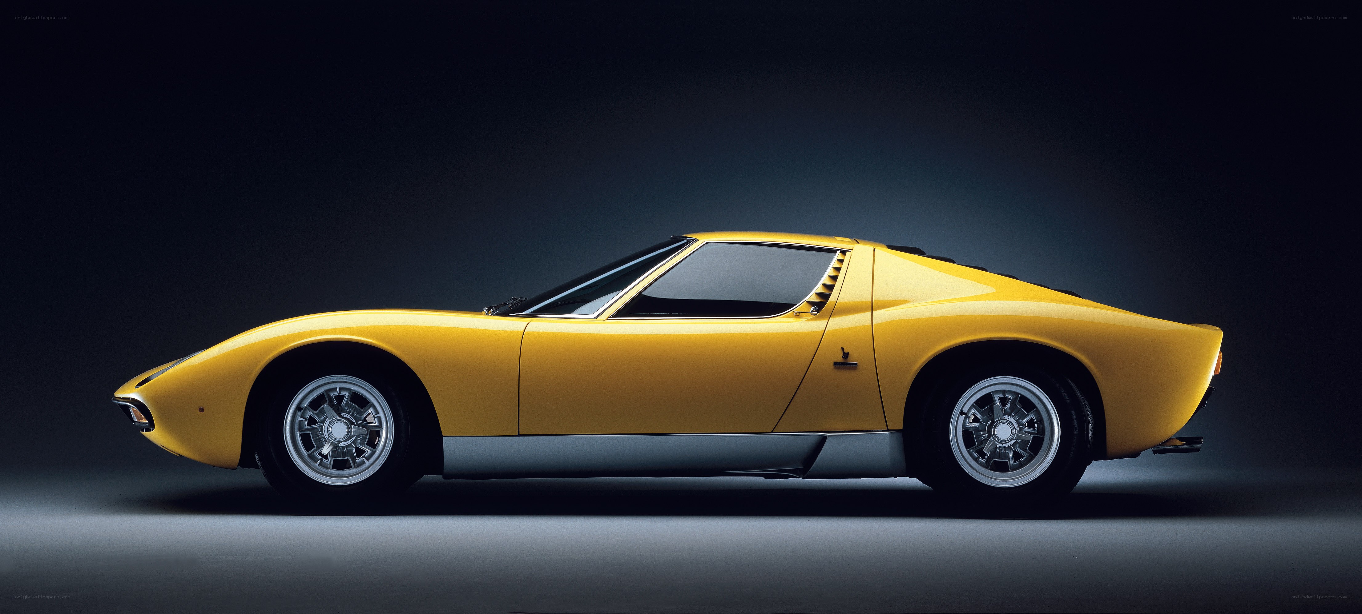Yellow Lamborghini Miura