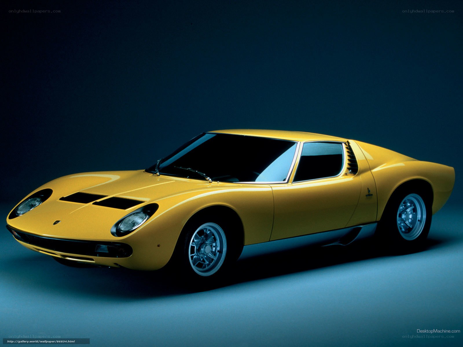 Yellow Lamborghini Miura