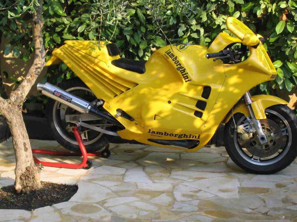 yellow lamborghini motorcycle