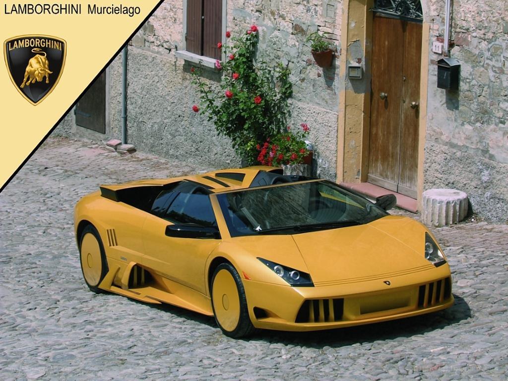 Yellow Lamborghini Murcielago