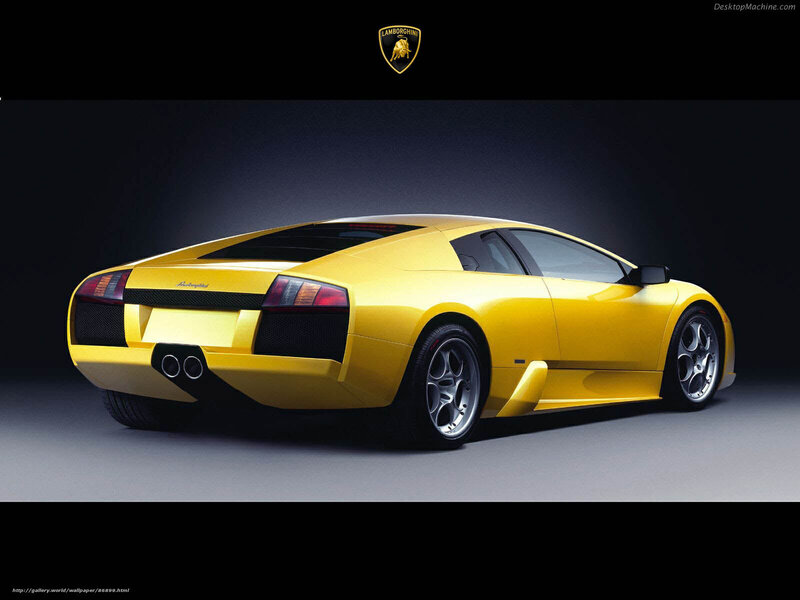 Yellow Lamborghini Murcielago — Dramatic, Photograph, Car