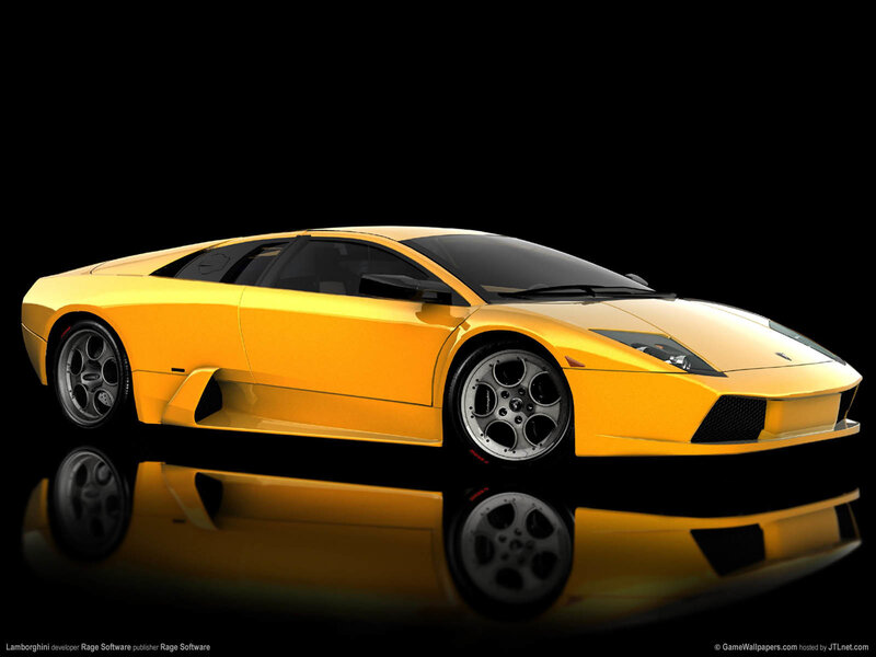 Yellow Lamborghini Murcielago — Dramatic