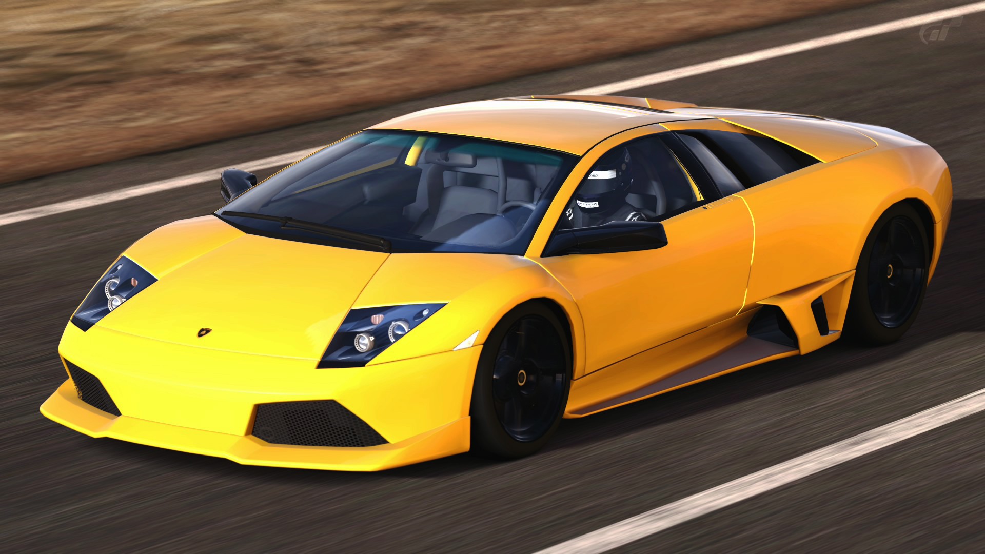 yellow lamborghini on track