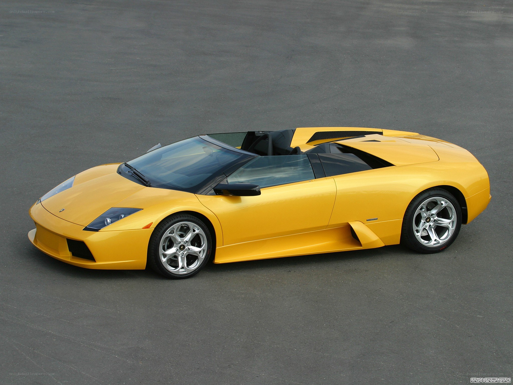 yellow lamborghini roadster