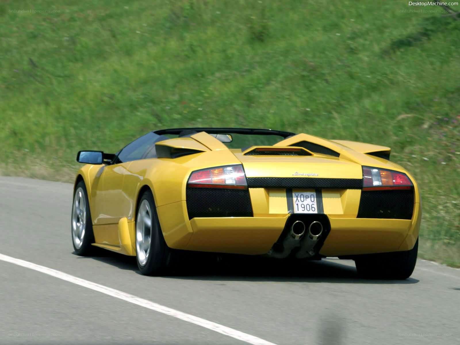 yellow lamborghini roadster