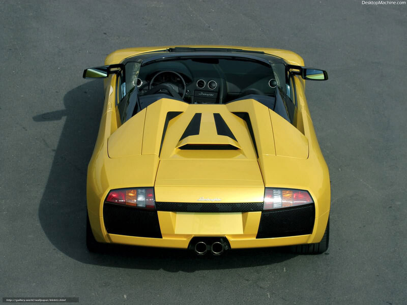 Yellow Lamborghini Roadster — Dramatic, Afternoon